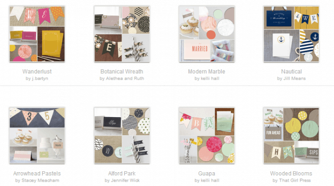 Minted decor samples