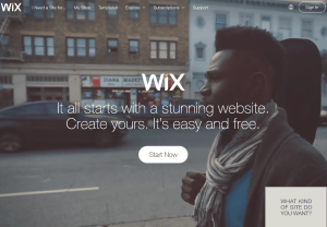 Wix homepage